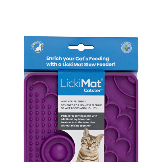 LickiMat Classic Caster Slow Feeder For Cats