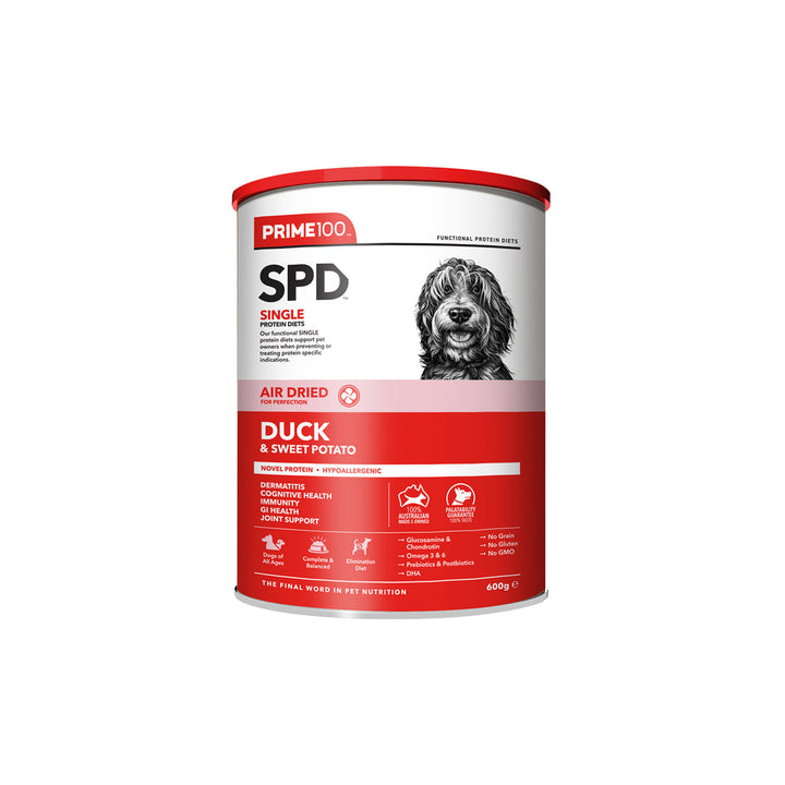 Prime100 SPD Air Dried Duck & Sweet Potato-Dog Food-Prime100-600g-