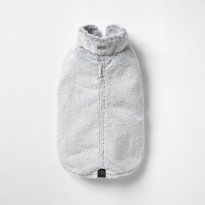 Snooza Wear Faux Fur Coat in Arctic Wolf-Dog Clothing-Snooza-
