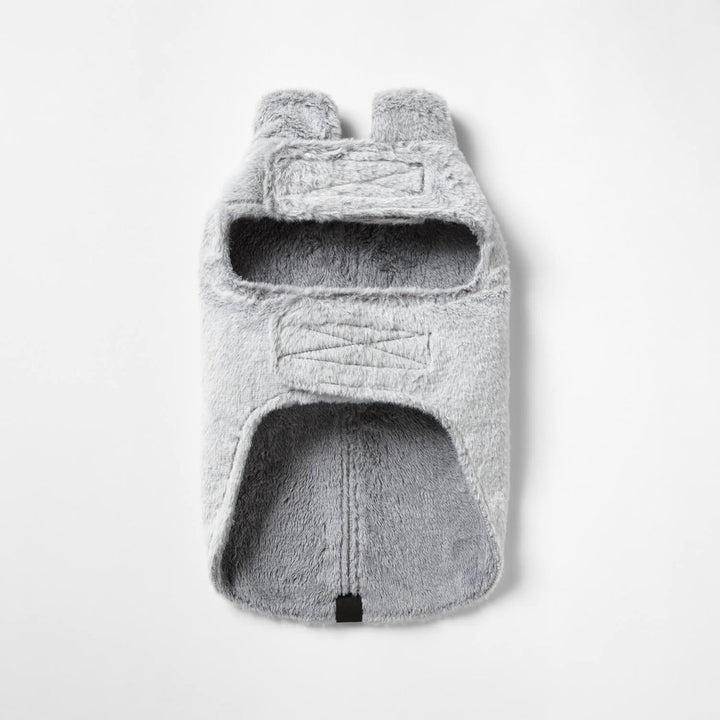 Snooza Wear Faux Fur Coat in Arctic Wolf-Dog Clothing-Snooza-