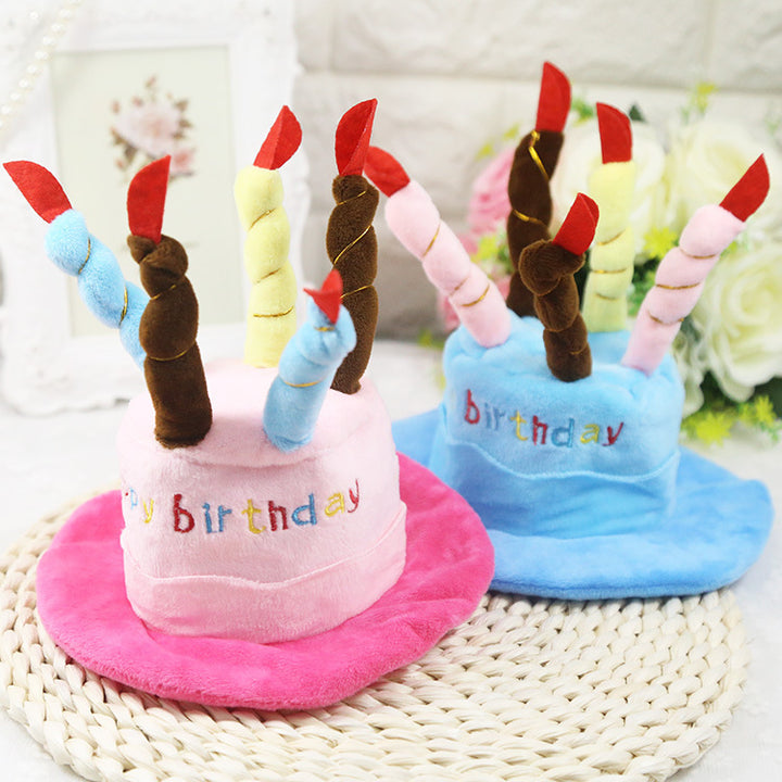 Muddy Paw Friends Pet Happy Birthday Cake Plush Party Hat-Plush Toys-Muddy Paw Shop-