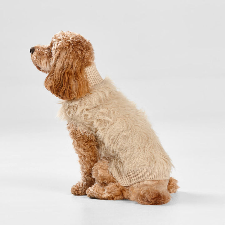 Snooza Wear Soft Fur Knit Dog Jumper-Dog Clothing-Snooza-