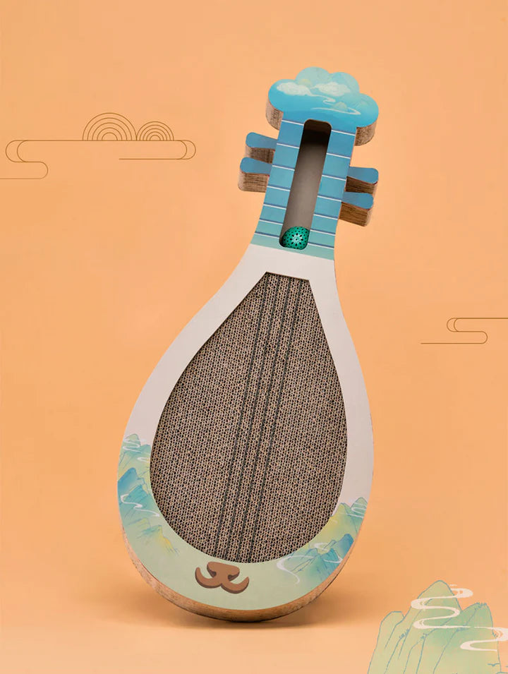 Cat Joy Chinese lute Pipa Musical Instrument Cat Scratching with Music-Cat Scratch-Muddy Paw Shop-