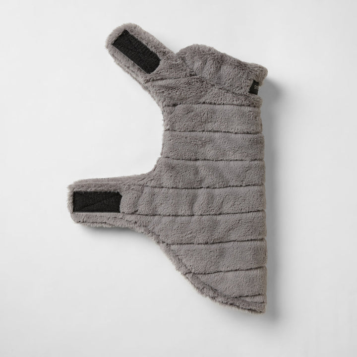 Snooza Wear Faux Fur Puffer Jacket Cloud Grey-Dog Clothing-Snooza-