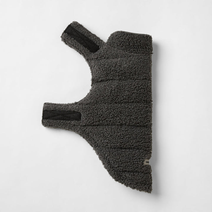 Snooza Wear Boucle Teddy Puffer Jacket Perfect For Cool Weather -- Charcoal