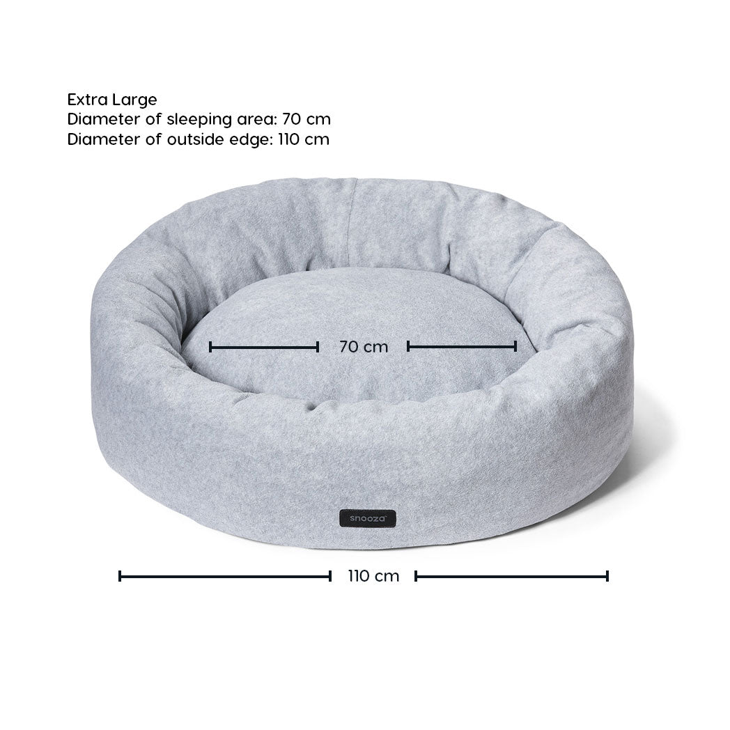 Snooza Self-Warming Polar Fleece Cuddler in Glacier-Dog Bed-Snooza-