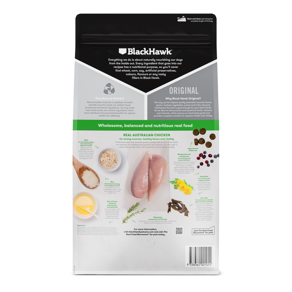 Black Hawk Adult Dog Chicken & Rice-Dog Food-Black Hawk-