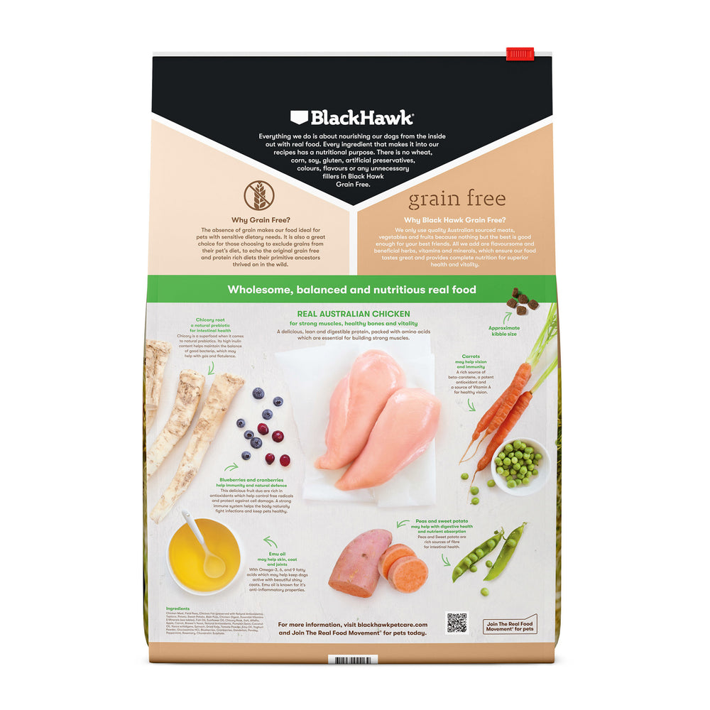 Black Hawk Adult Dog Small Breed GRAIN FREE Chicken-Dog Food-Black Hawk-
