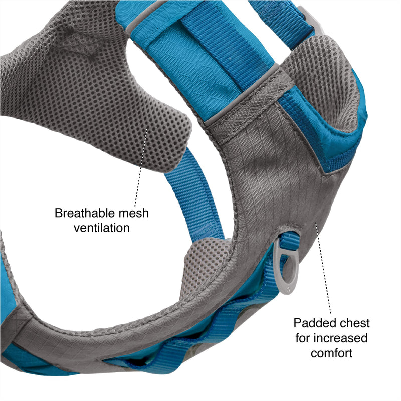 Kurgo Journey Air Dog Harness in Grey and Black-Dog Harness-Kurgo-