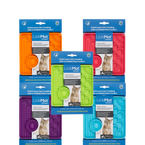 LickiMat Classic Caster Slow Feeder For Cats