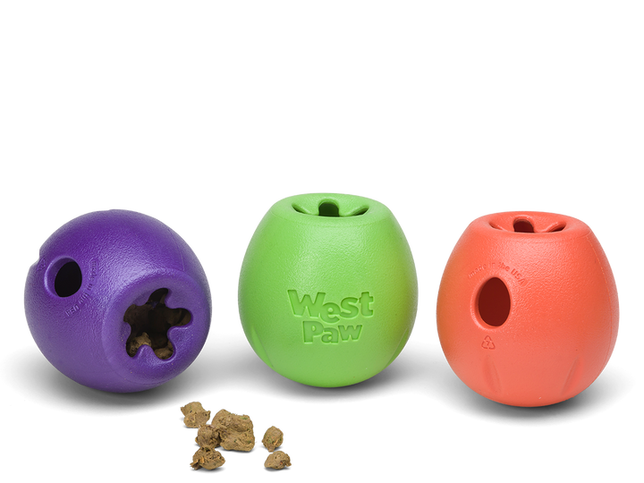 West Paw Rumbl Dog Toy - Eggplant-Treat Dispensing-West Paw-