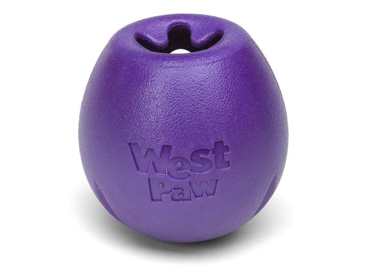 West Paw Rumbl Dog Toy - Eggplant-Treat Dispensing-West Paw-
