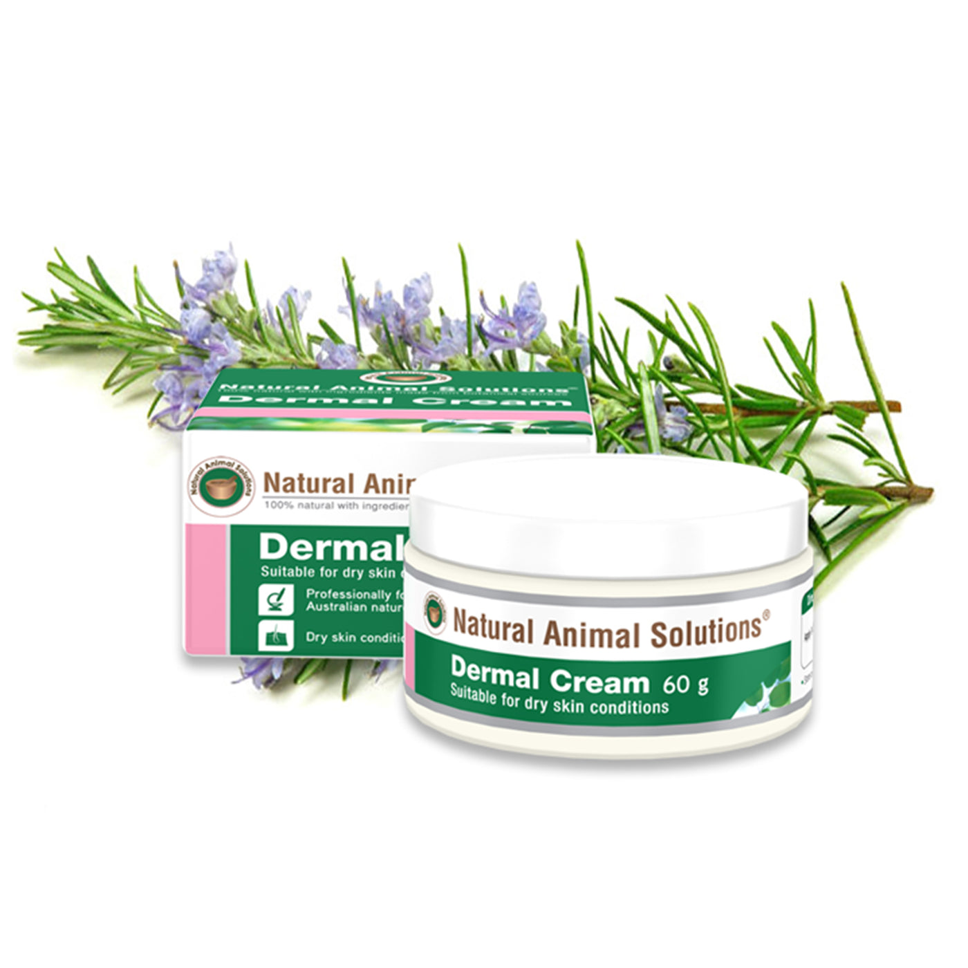 Natural Animal Solutions (NAS) Dermal Cream for dogs and cats 60g
