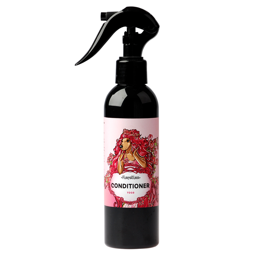 Furnatura All Natural Rinse Free Conditioner or Detangler Damask Rose Water Spray 200ml