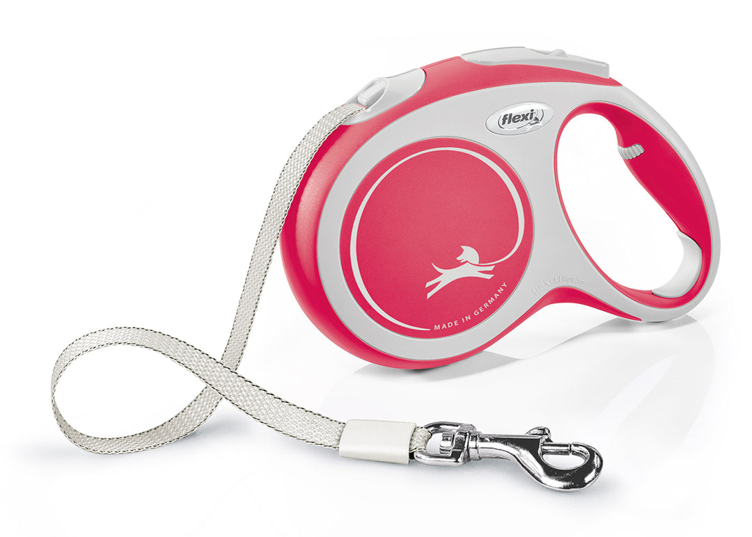 Flexi Comfort Retractable Tape Dog Leash Large 5m- Red-Dog Lead-Flexi-