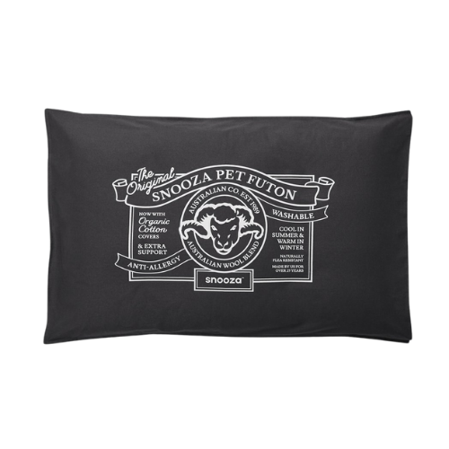 Snooza Organic Cotton Pet Futon-Charcoal-Dog Bed-Snooza-