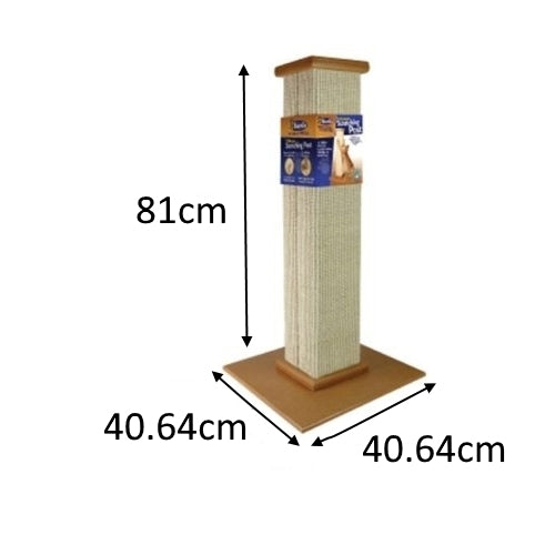 SmartCat Ultimate Heavy-Duty Scratching Post - Beige-Cat Scratch-SmartCat-