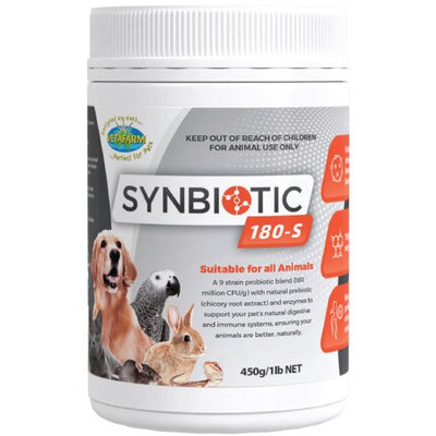 Vetafarm Synbiotic 180-S Probiotic Supplement For All Animals