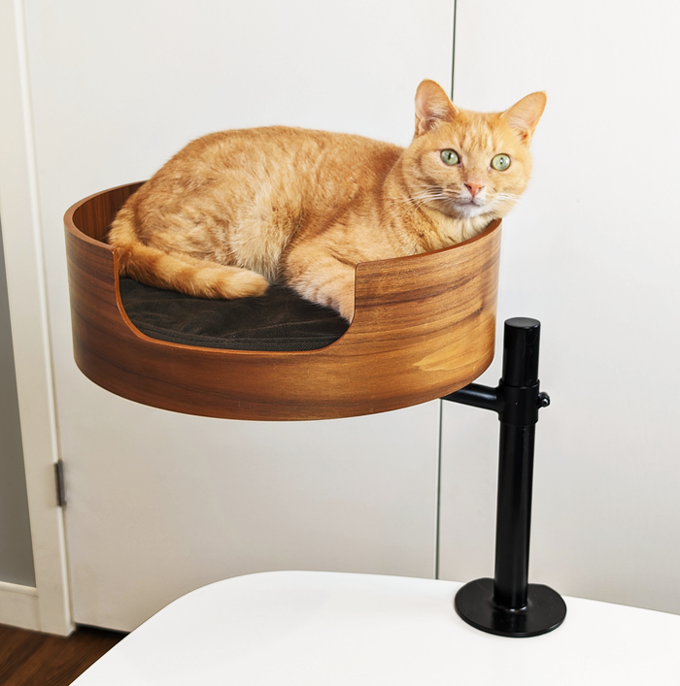Desk Nest Cat Bed The Purrfect Cat Bed for Your Desk Up to 11.3kg