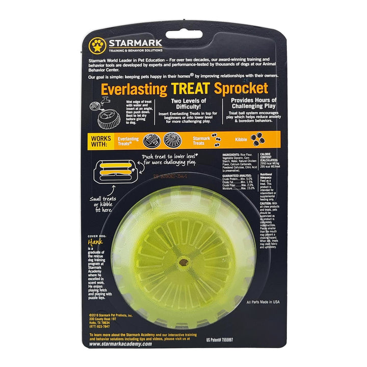 Starmark Everlasting Treat Sprocket- Dog Chew & Interactive Toy