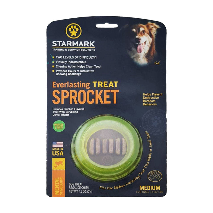 Starmark Everlasting Treat Sprocket- Dog Chew & Interactive Toy