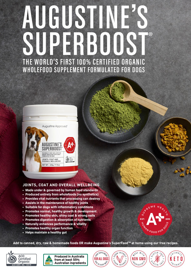 Augustine Approved Augustine’s Organic SuperBoost For Dog, Cat and Horse