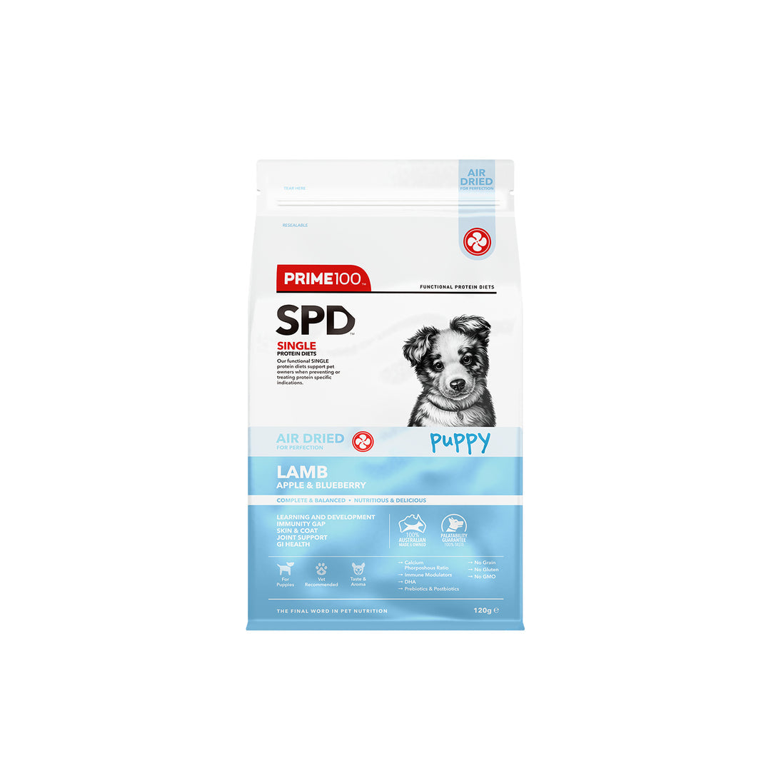 Prime100 SPD Air Dried Puppy Lamb, Apple & Blueberry Dog Food