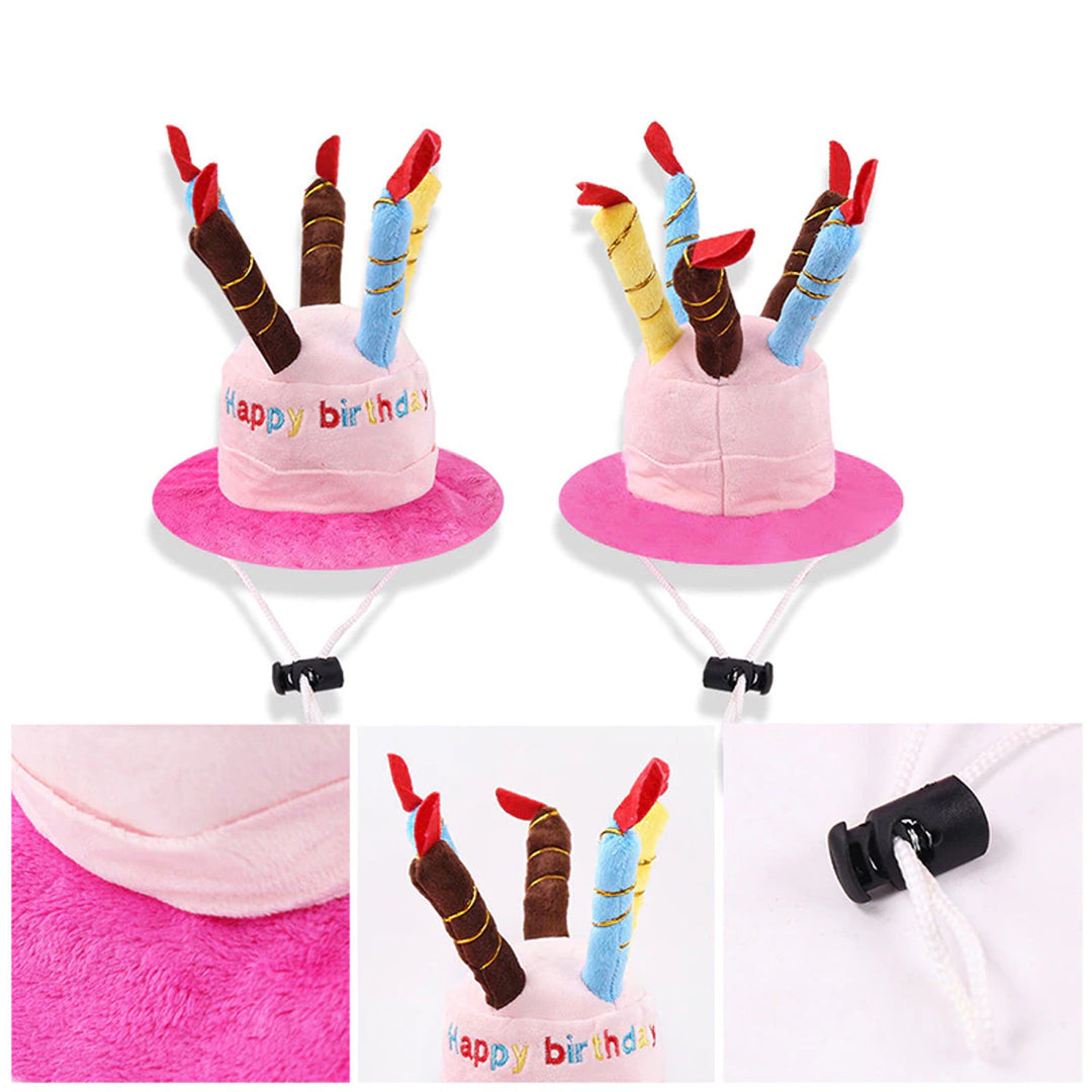 Muddy Paw Friends Pet Happy Birthday Cake Plush Party Hat