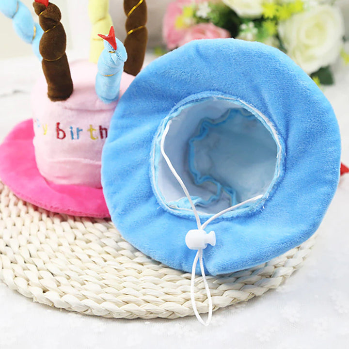 Muddy Paw Friends Pet Happy Birthday Cake Plush Party Hat