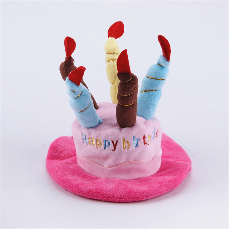 Muddy Paw Friends Pet Happy Birthday Cake Plush Party Hat