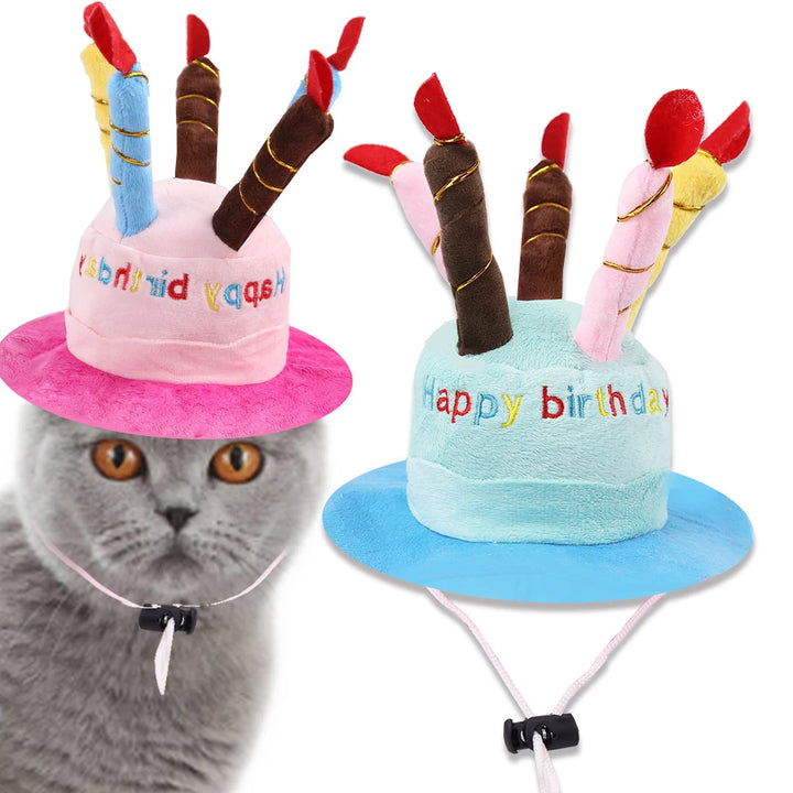 Muddy Paw Friends Pet Happy Birthday Cake Plush Party Hat