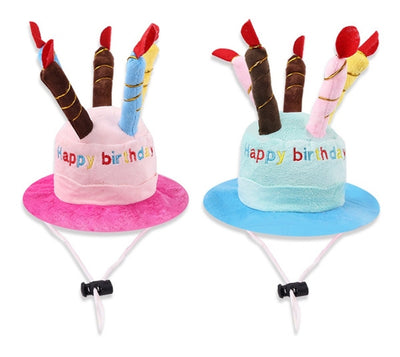 Muddy Paw Friends Pet Happy Birthday Cake Plush Party Hat