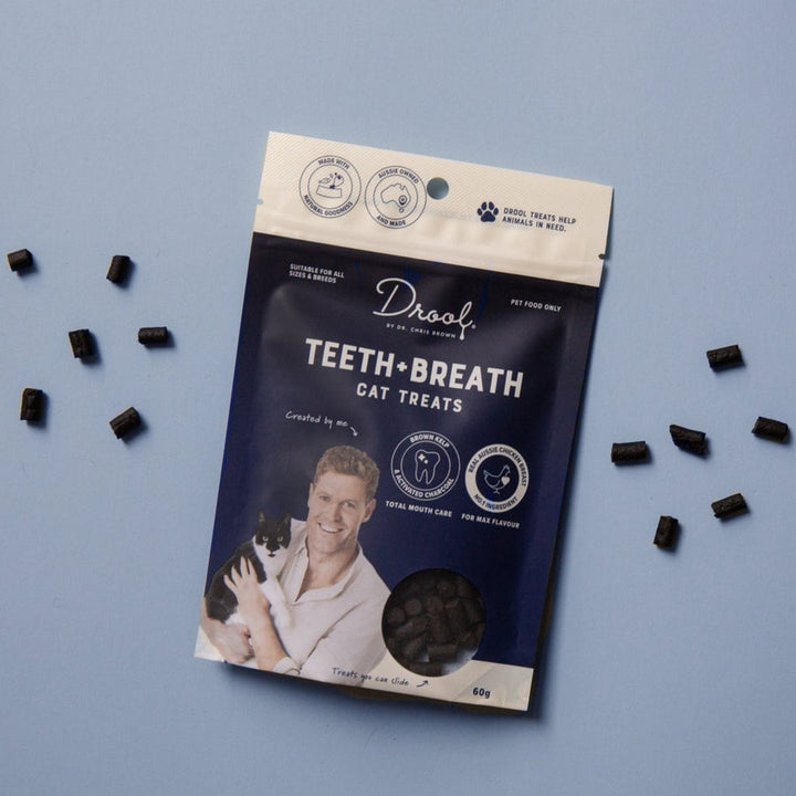 Drool By Dr Chris Brown Teeth and Breath Cat Treat 60g