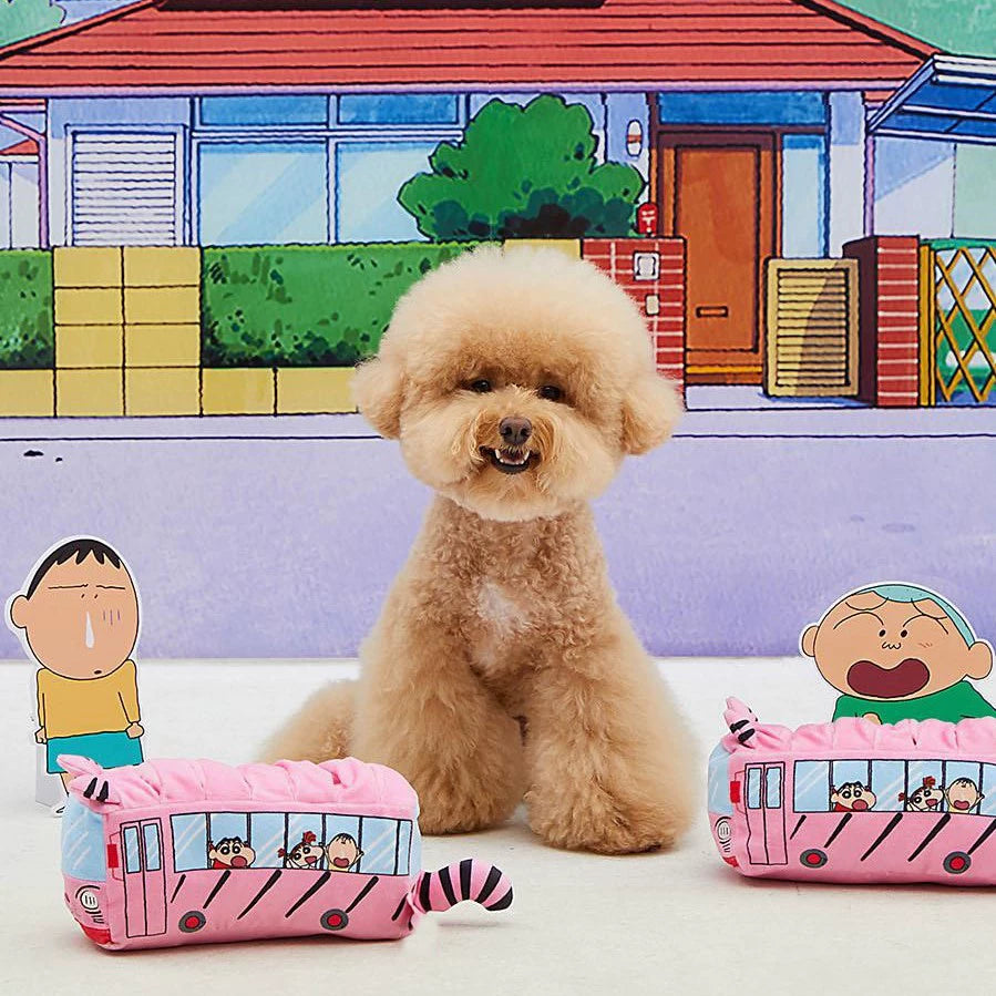 Boredom Buster Pet Kindergarten Bus Japan Anime Interactive Toy for Dogs