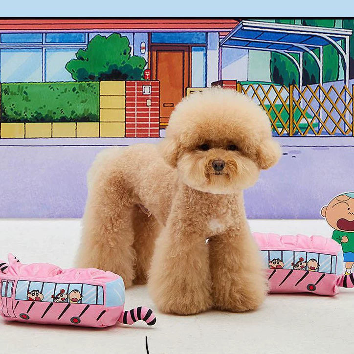 Boredom Buster Pet Kindergarten Bus Japan Anime Interactive Toy for Dogs