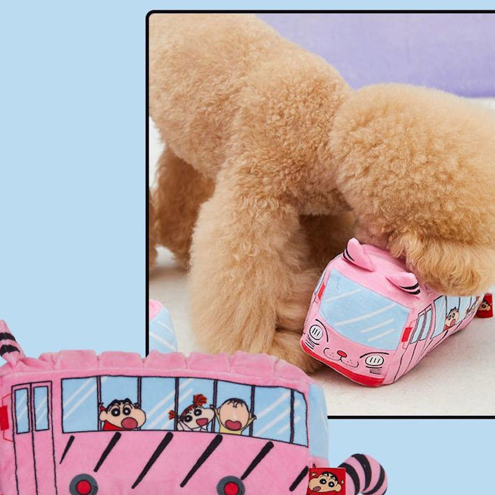Boredom Buster Pet Kindergarten Bus Japan Anime Interactive Toy for Dogs