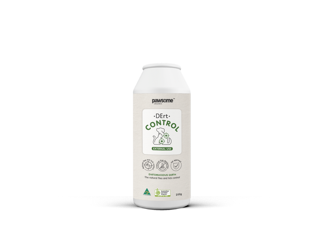 Pawsome Organics DErt Control Diatomaceous Earth For Pet 200g
