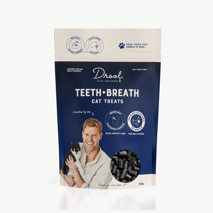 Drool By Dr Chris Brown Teeth and Breath Cat Treat 60g