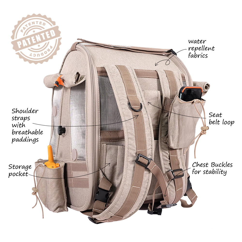 Ibiyaya X BirdTricks Trackpack Bird Carrier Backpack For Birds and Small Animals