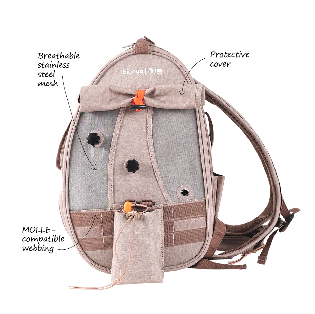 Ibiyaya X BirdTricks Trackpack Bird Carrier Backpack For Birds and Small Animals