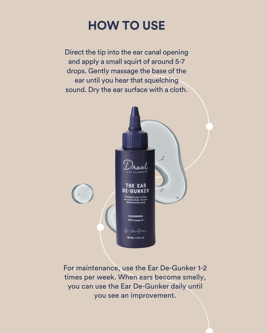 Drool By Dr Chris Brown The Ear De-Gunker 120ml