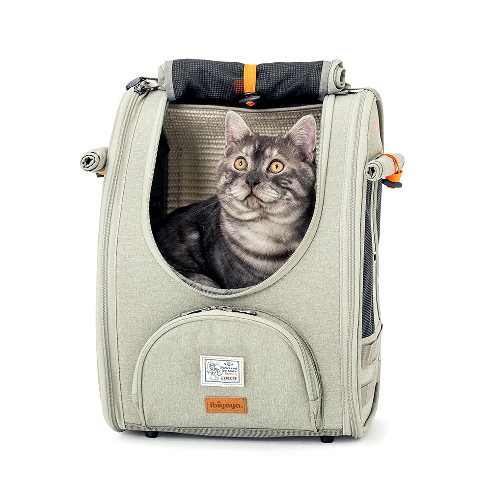 Ibiyaya Adventure Cat & Small Dog Carrier Backpack with Window Up to 9kg