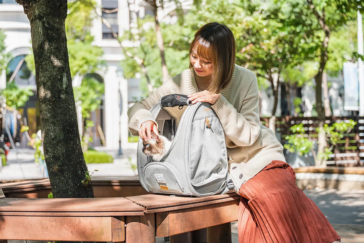 Ibiyaya Adventure Cat & Small Dog Carrier Backpack with Window Up to 9kg