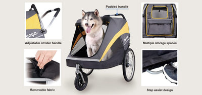 Ibiyaya The Hercules Heavy Duty Pro Pet Stroller 2.0 Up to 50KG