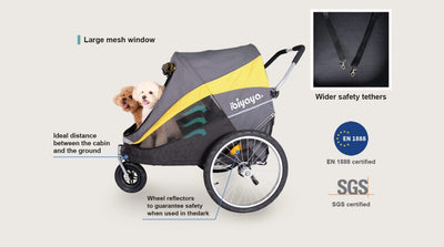 Ibiyaya The Hercules Heavy Duty Pro Pet Stroller 2.0 Up to 50KG