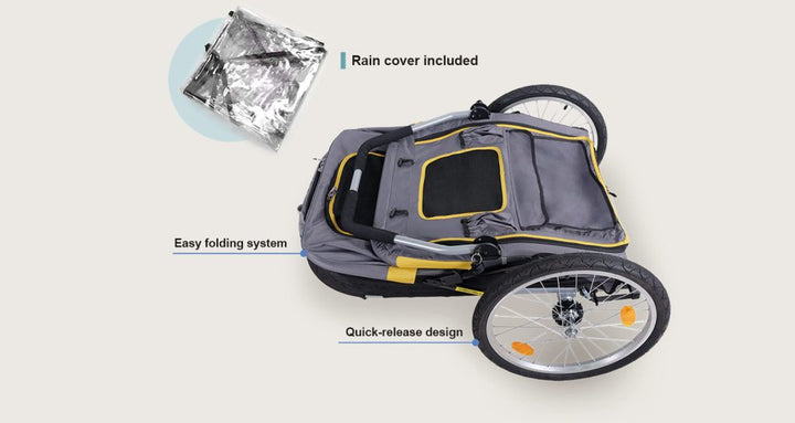 Ibiyaya The Hercules Heavy Duty Pro Pet Stroller 2.0 Up to 50KG