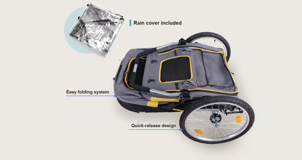 Ibiyaya The Hercules Heavy Duty Pro Pet Stroller 2.0 Up to 50KG