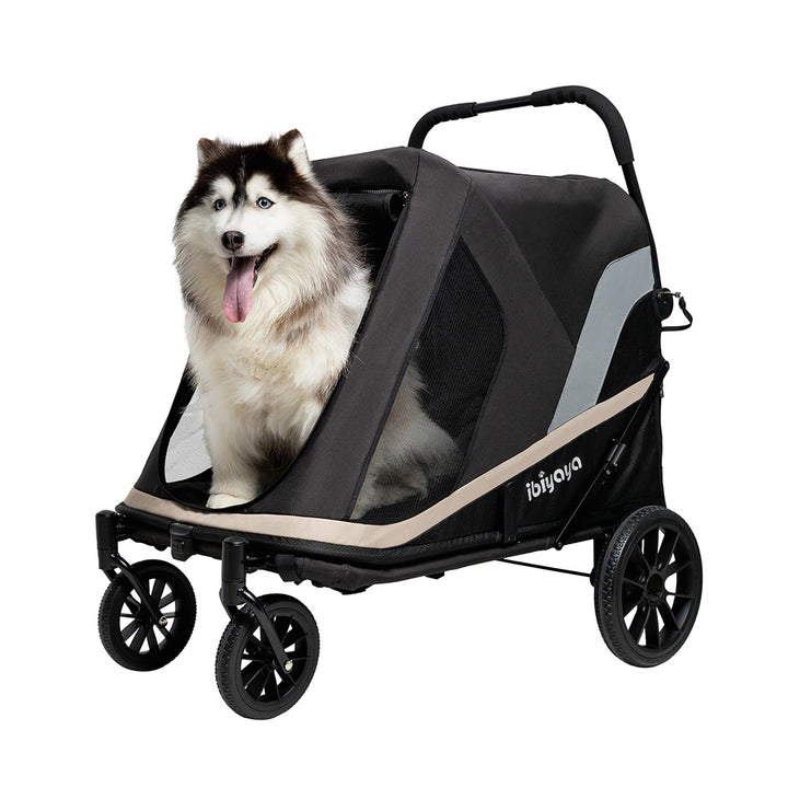 Ibiyaya Grand Cruiser 4-Wheel Large Dog Stroller up to 50kg