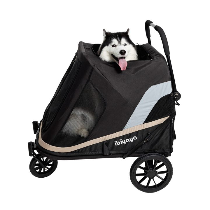 Ibiyaya Grand Cruiser 4-Wheel Large Dog Stroller up to 50kg