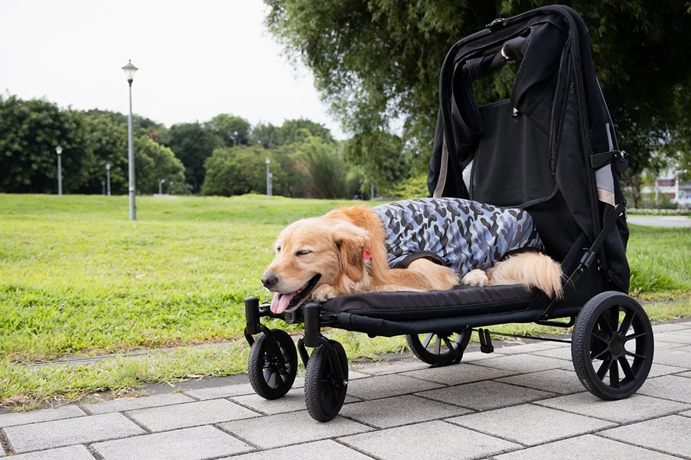 Ibiyaya Grand Cruiser 4-Wheel Large Dog Stroller up to 50kg